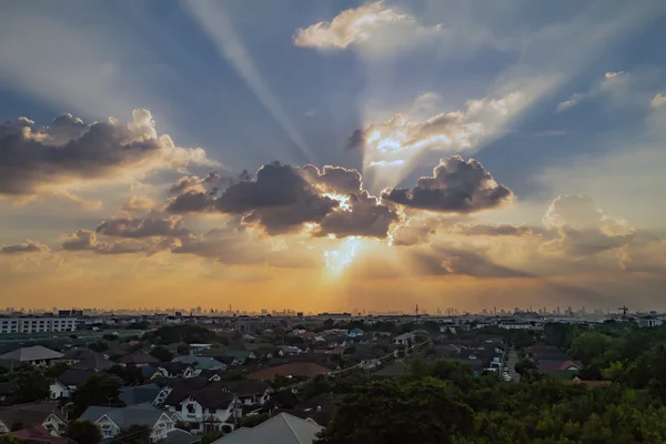 Crépuscule ville Bangkok . — Photo