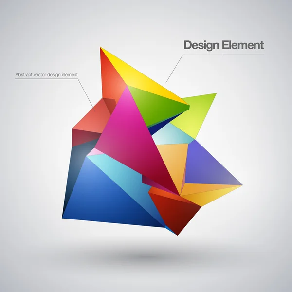 Abstract geometric design element — Stock Vector