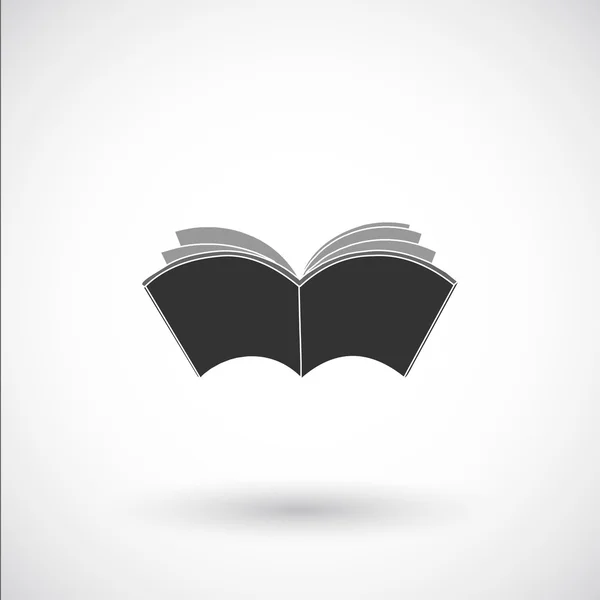 Libro abierto icono — Vector de stock