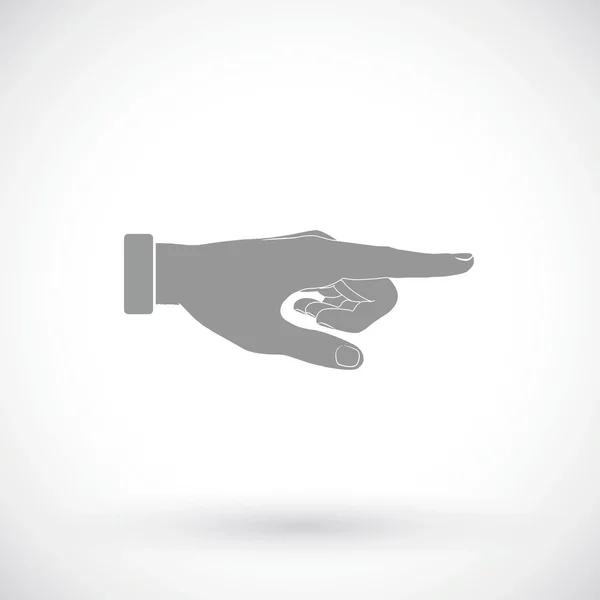 Pictogram van een aanwijzer hand — Stockvector