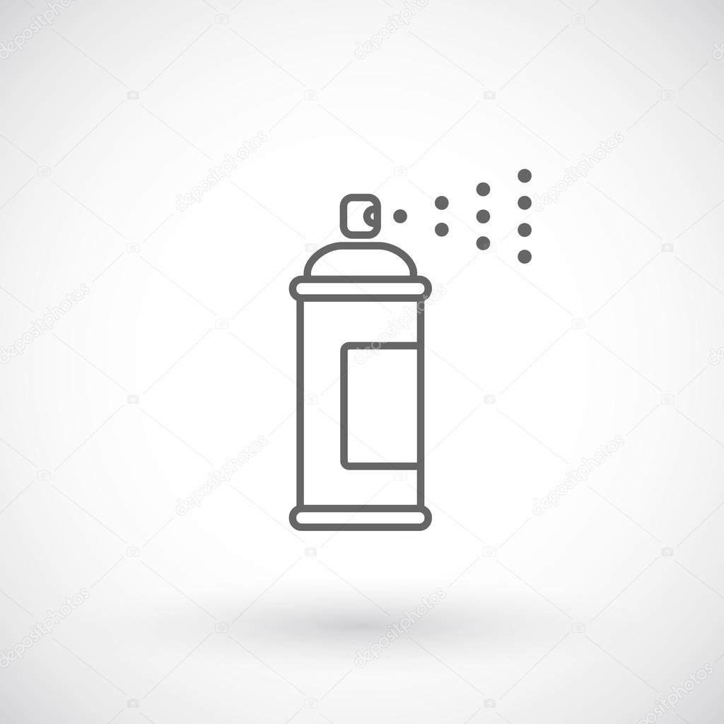 Spray paint outline icon