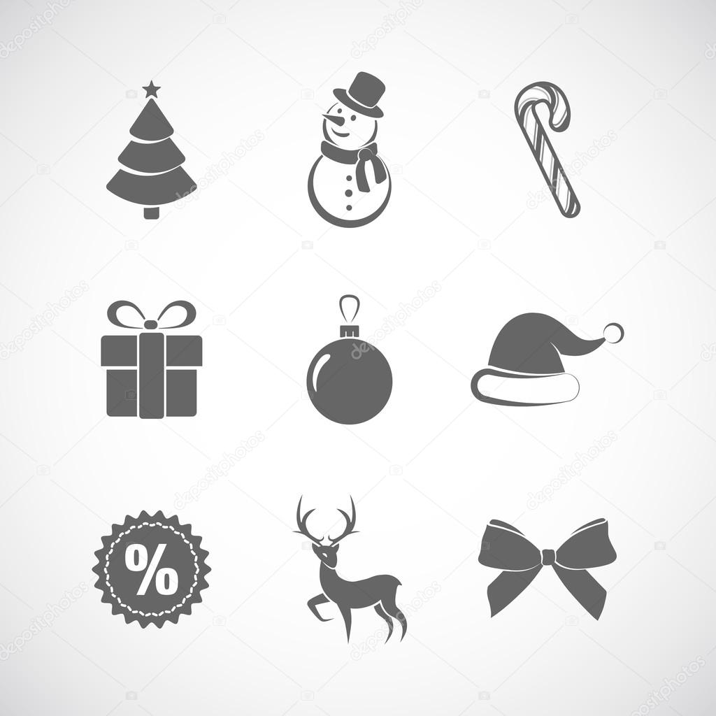 Christmas icon set