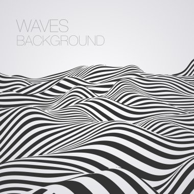 Soyut dalgaları baskground