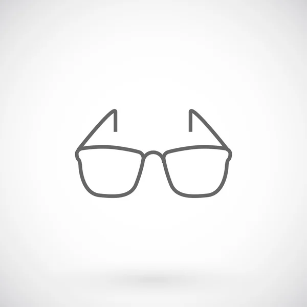 Icono de gafas de sol, estilo línea delgada — Vector de stock