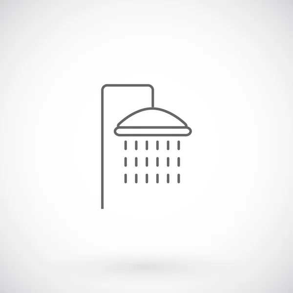 Shower icon, thin line style. — Stockvector