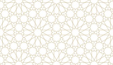 Otantik Arap tarzında kusursuz vektör deseni.