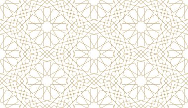 Otantik Arap tarzında kusursuz vektör deseni