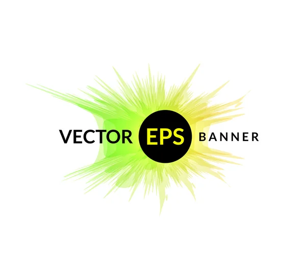Ink explosion banner design template — Stock Vector