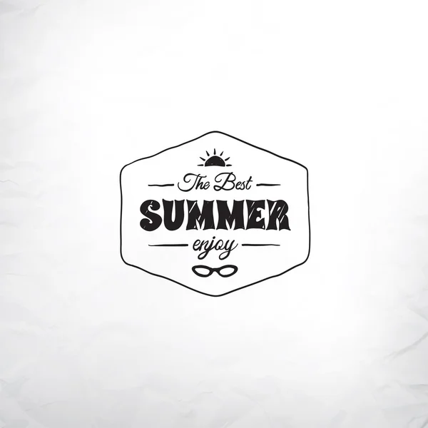 Retro sommar etikett — Stock vektor