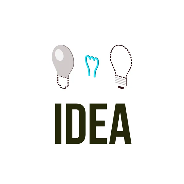Light bub il concetto di idea — Vettoriale Stock