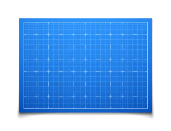 Modrá izolované čtvercová mřížka se stínem — Stockový vektor