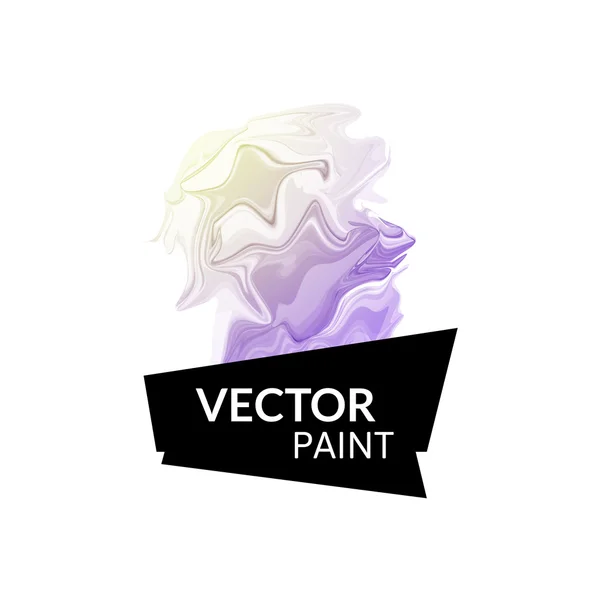 Tecnología virtual salpicadura de pintura — Vector de stock