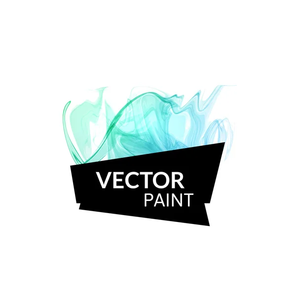 Tinta acuarela digital abstracta — Vector de stock