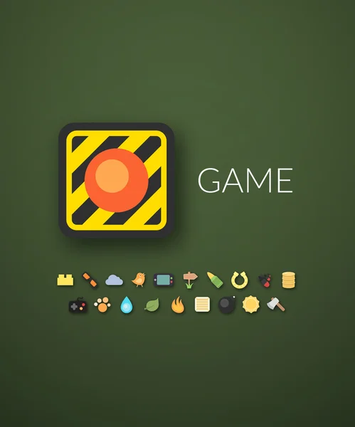 Iconos del juego — Vector de stock