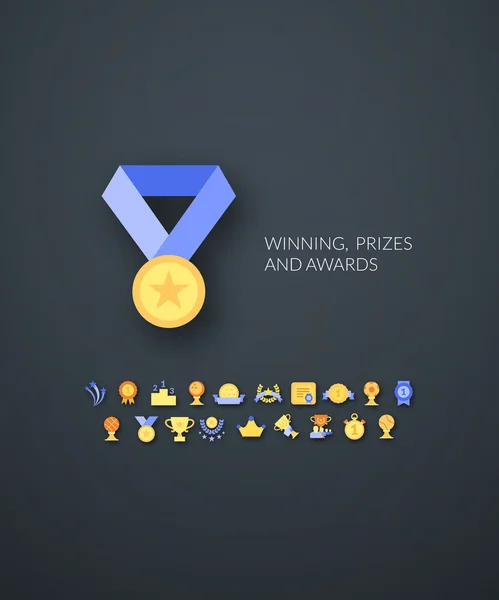 kazanan, ödül ve ödül simgeler