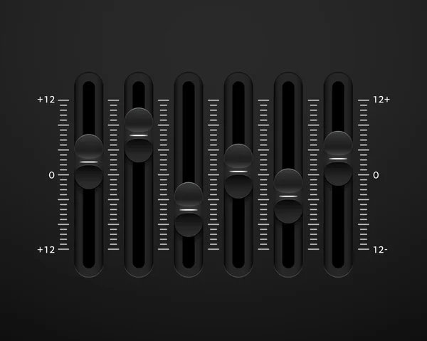 Zvukař konzola panel — Stockový vektor