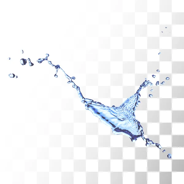 Eau bleue éclaboussure — Image vectorielle