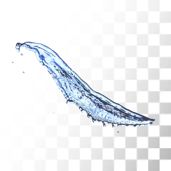 Blauer Wasserspritzer — Stockvektor