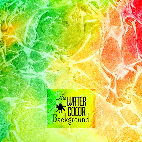 Hand drawn rainbow color watercolor background — Stock Vector