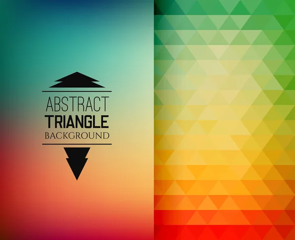 Modello a mosaico retrò di forme geometriche a triangolo — Vettoriale Stock