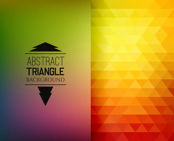 Retro mozaika trojúhelník geometrických tvarů — Stockový vektor