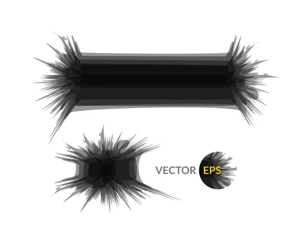 Modèle de conception de bannière d'ensemble explosion d'encre — Image vectorielle