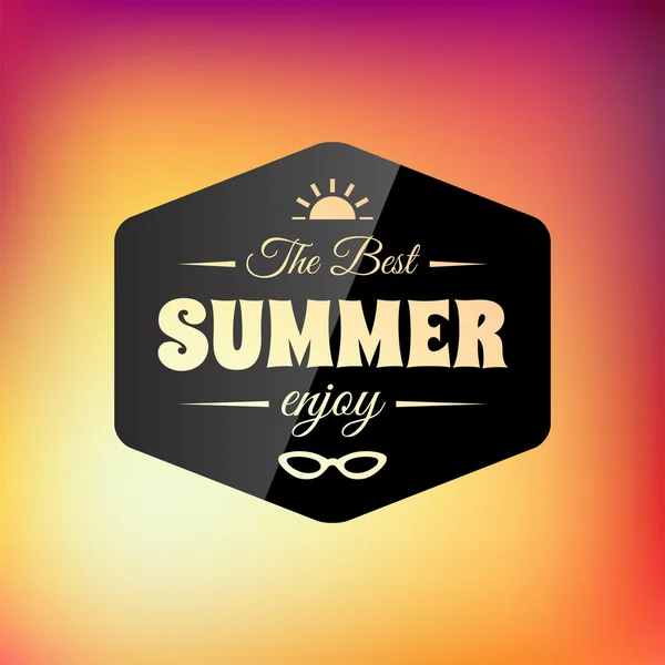 Retro stil sommaren design kort — Stockfoto