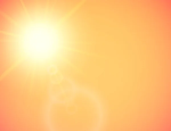 렌즈 플레어 여름 태양 — 스톡 사진