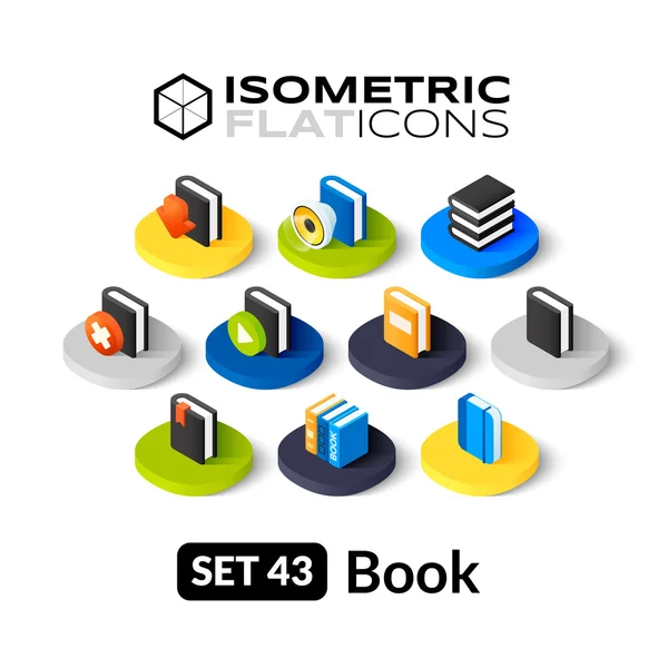 İzometrik düz Icons set