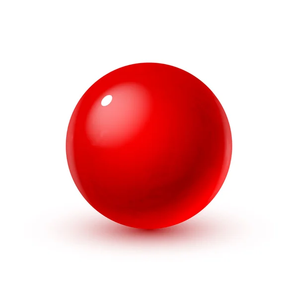 Esfera de vidrio con sangre — Vector de stock