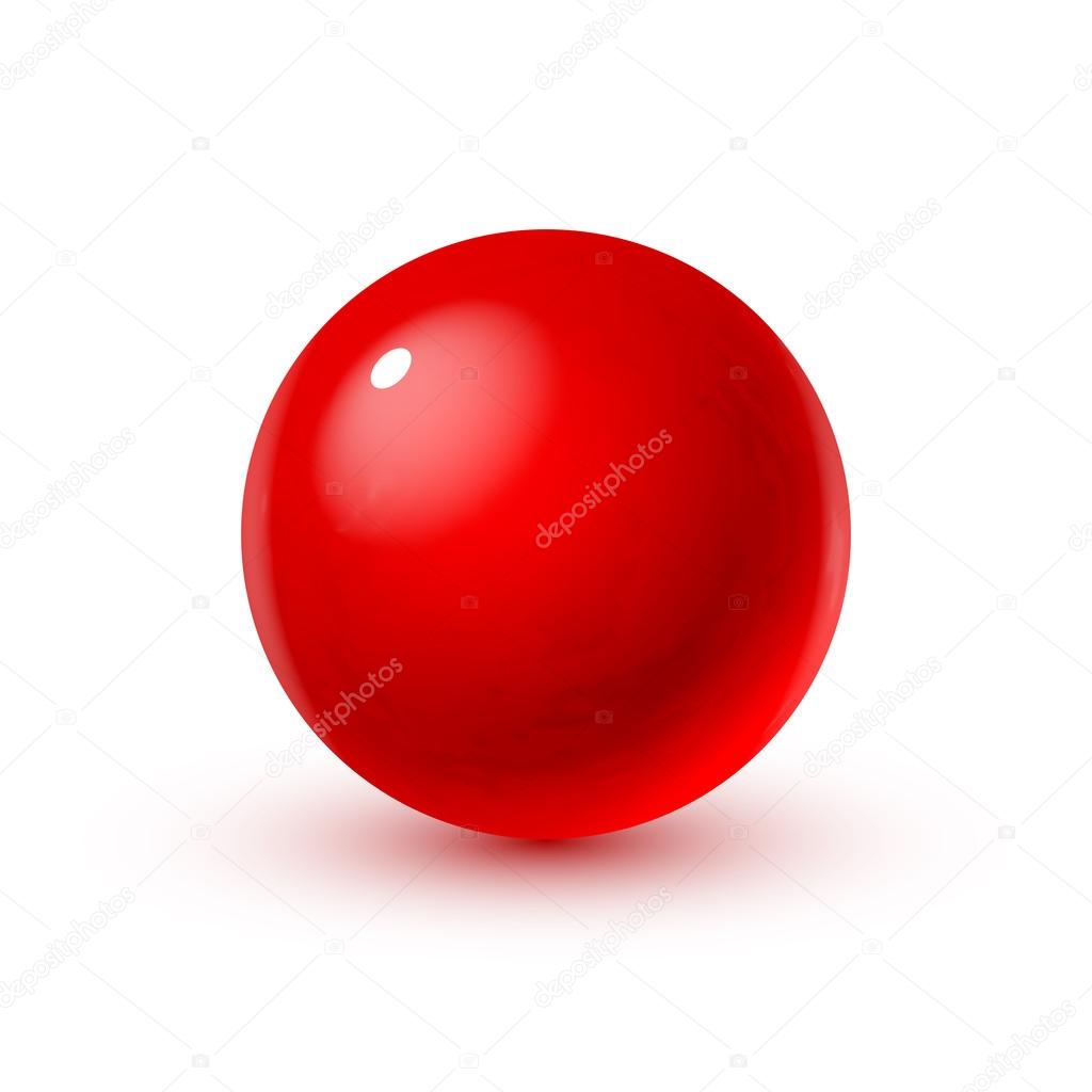 Glass sphere with blood