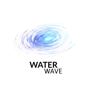 Radial sonar water waves clipart