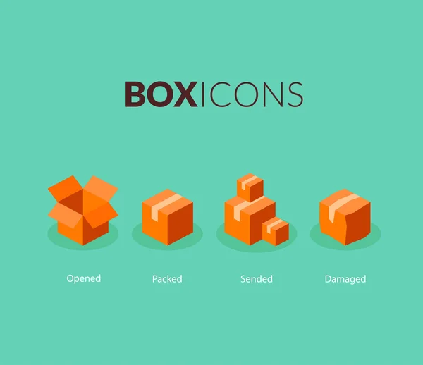 Box logotyp mall — Stock vektor