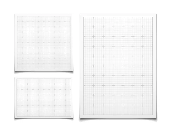 Witte geïsoleerde vierkante raster — Stockvector