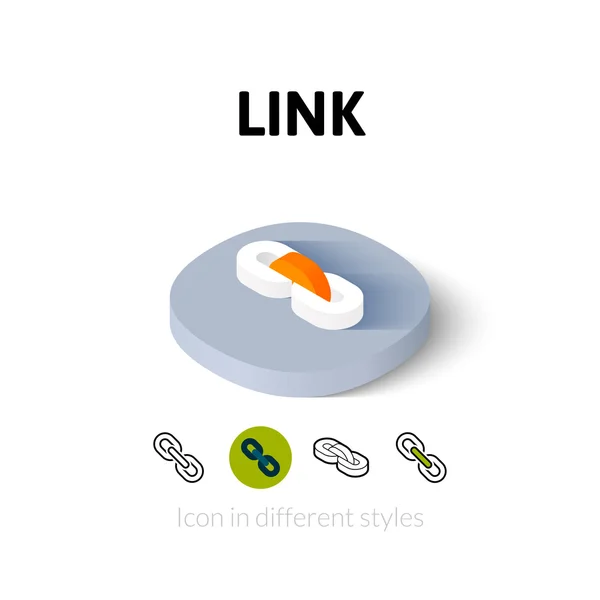 Ícone de link em estilo diferente — Vetor de Stock