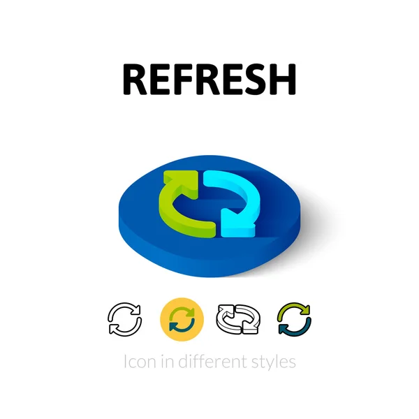 Refresh icon in different style — Stock Vector