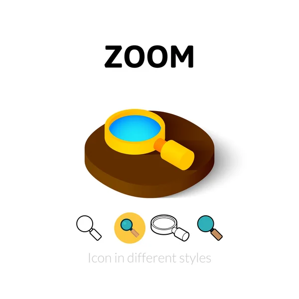 Zoom-Symbol in anderem Stil — Stockvektor