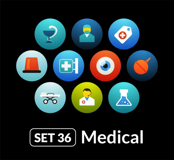 Colección médica iconos conjunto — Vector de stock