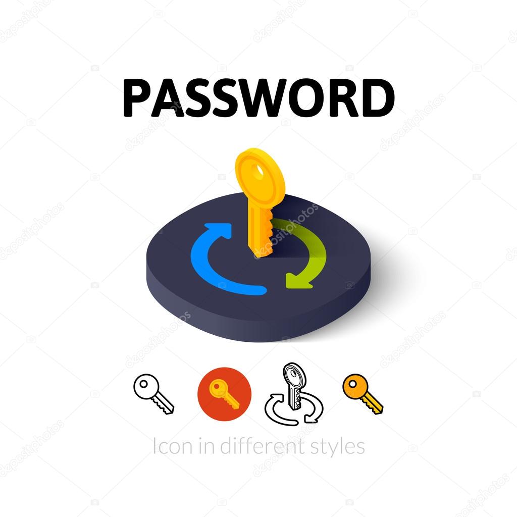 Password icon in different style
