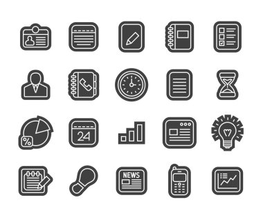 anahat simgeleri ince düz tasarım