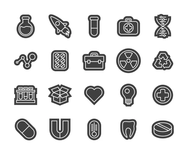 Outline icons thin flat design — Stock Vector