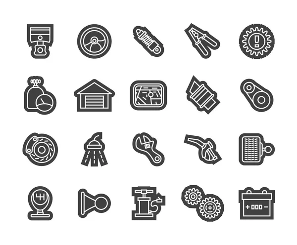 Outline icons thin flat design — Stock Vector
