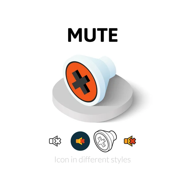 Ref-mute в другом стиле — стоковый вектор