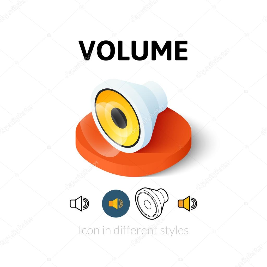 Volume icon in different style