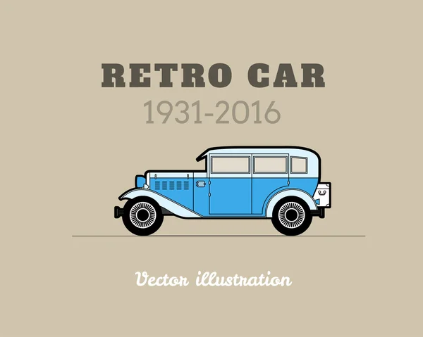 Samochód retro, vintage collection — Wektor stockowy