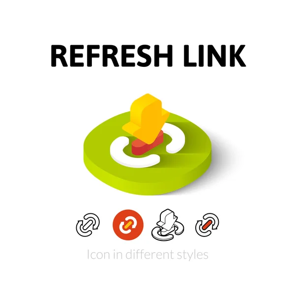 Atualizar ícone de link em estilo diferente —  Vetores de Stock