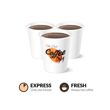 Tek kullanımlık kahve fincanları