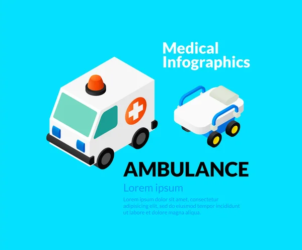 Ensemble d'infographie médicale de santé — Image vectorielle