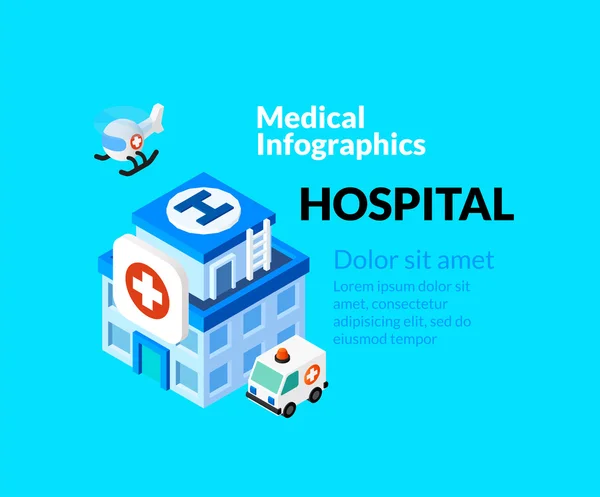 Medical healthcare infographic set — Stock Vector