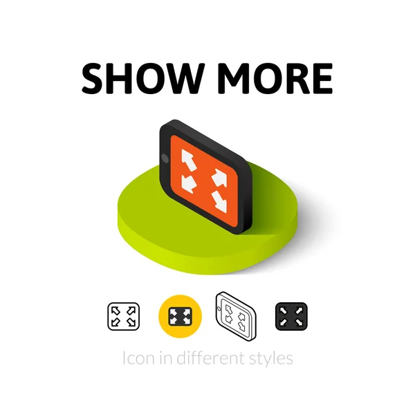 Mostrar más icono en estilo diferente — Archivo Imágenes Vectoriales